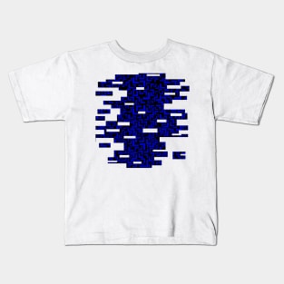 Glitches in the Void, Dark Blue Kids T-Shirt